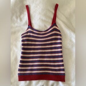 It's Our Time Red, Blue, and White Striped Camisole